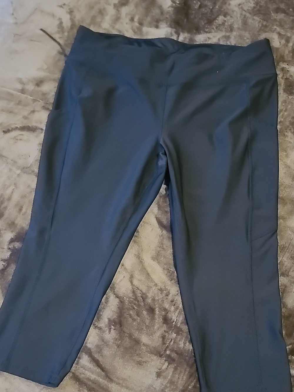Xersion Black Cropped Pull-On Active Pants